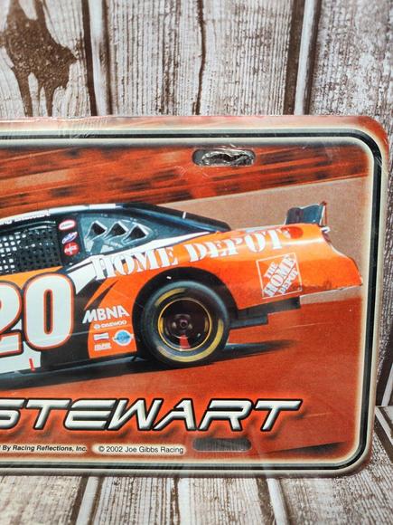 2002 Tony Stewart Winston Cup Champion Booster License Plate Nascar 20 Steel - Picture 3 of 9